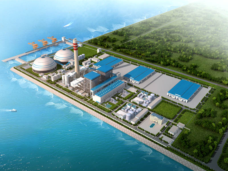 湛 江 京 信 東 海 電 廠(chǎng) 2 ⅹ 6 0 0 m w 級(jí)“ 上 大 壓 小 ”熱 電 聯(lián)產(chǎn)燃煤機(jī)組圓形煤倉(cāng)網(wǎng)架工程